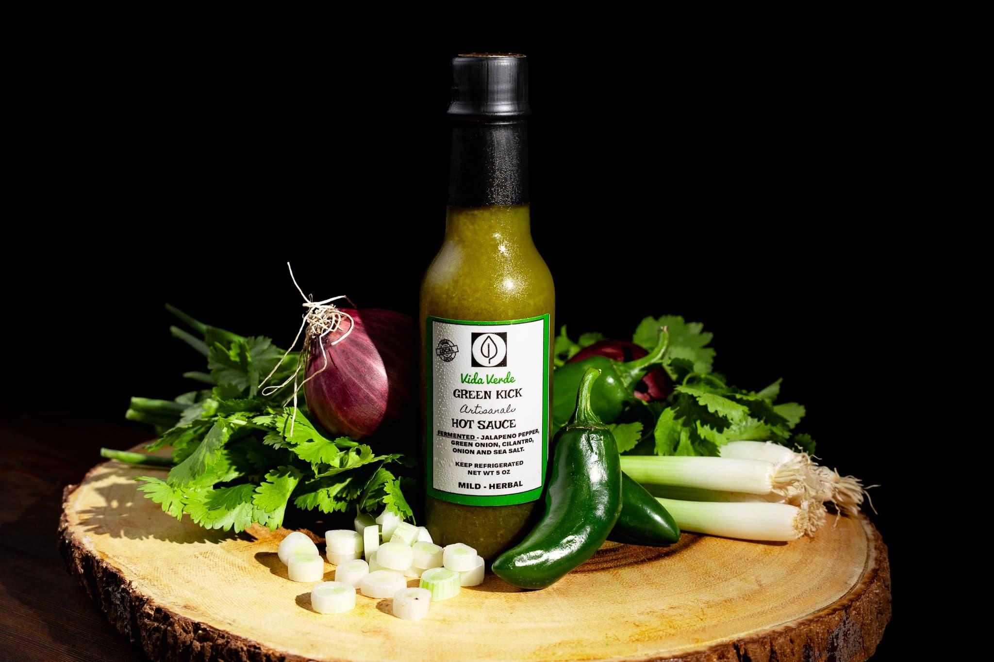 Green Kick Hot Sauce product photo